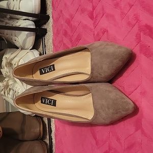 VICI suede heels